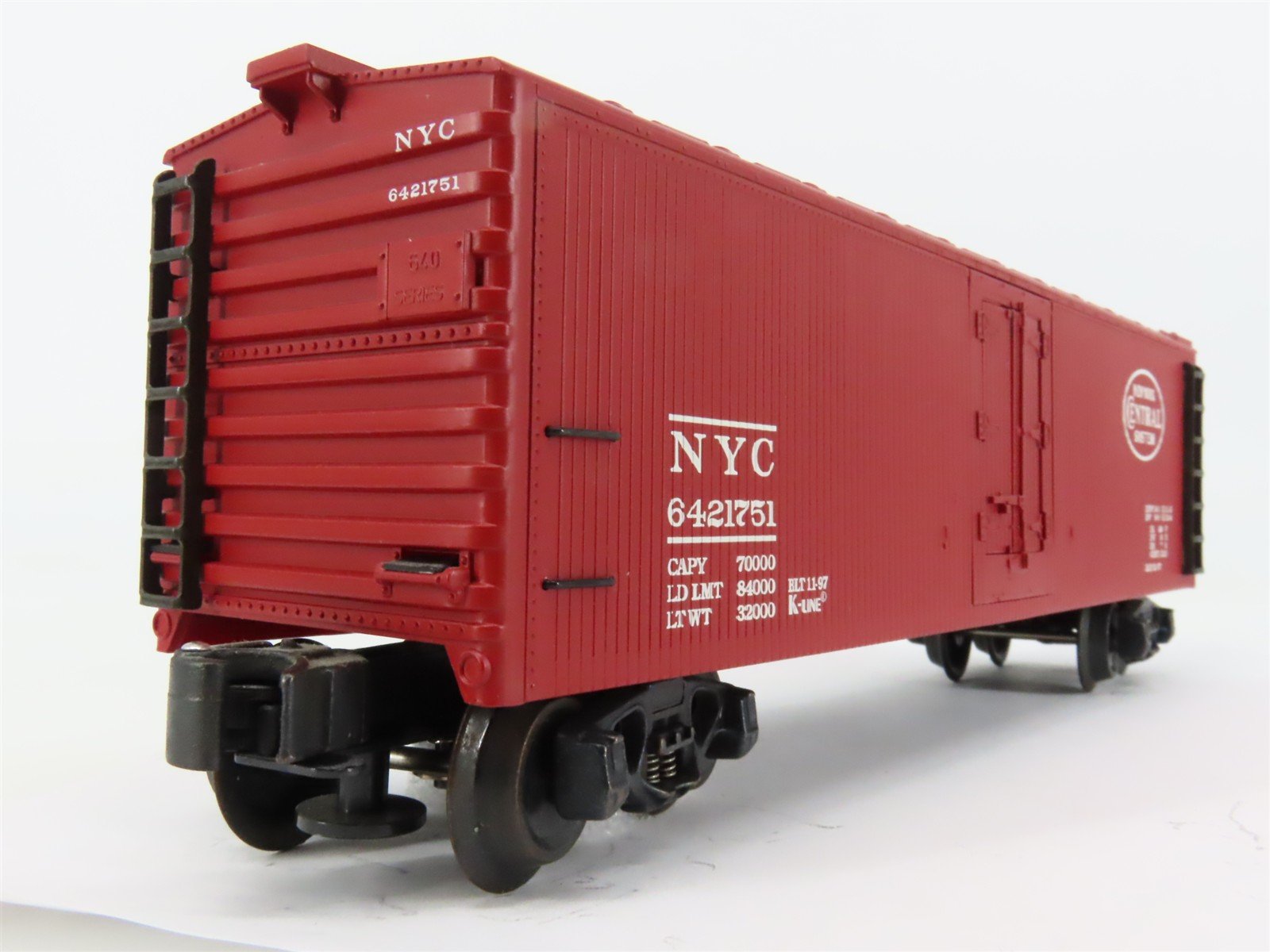 O Gauge 3-Rail K-Line K642-1751 NYC New York Central Wood Reefer #6421751