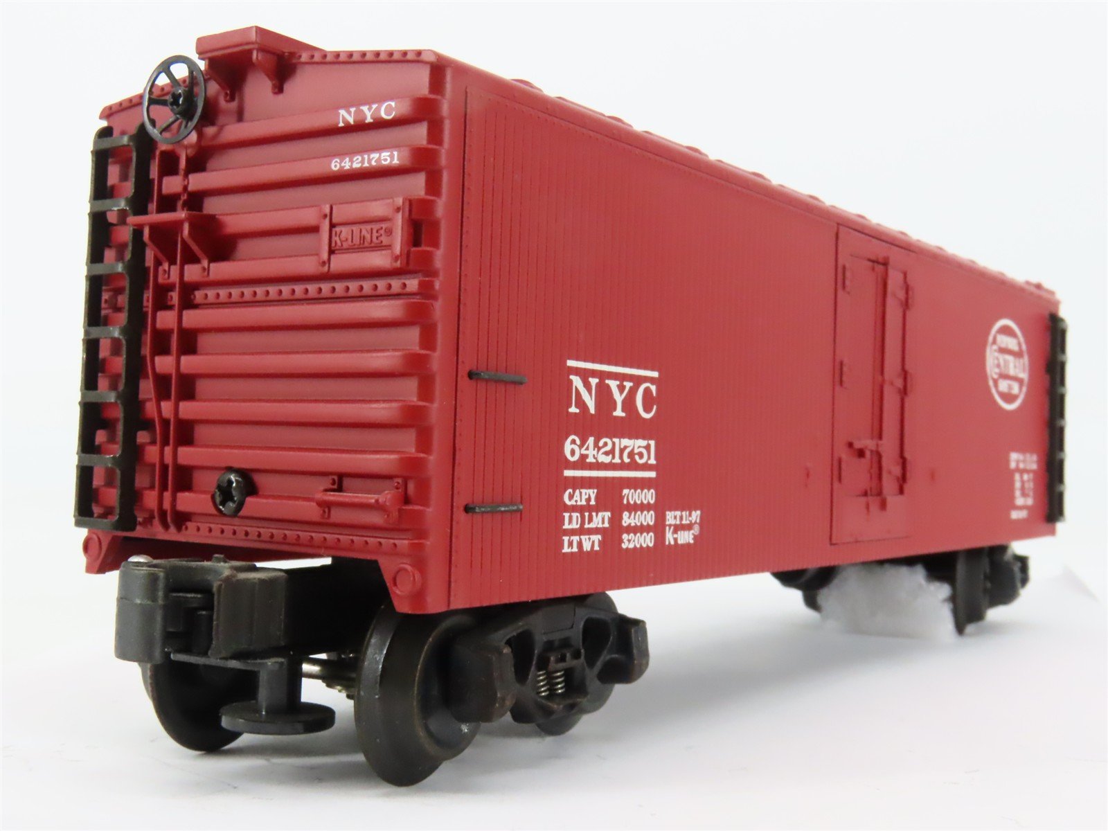 O Gauge 3-Rail K-Line K642-1751 NYC New York Central Wood Reefer #6421751