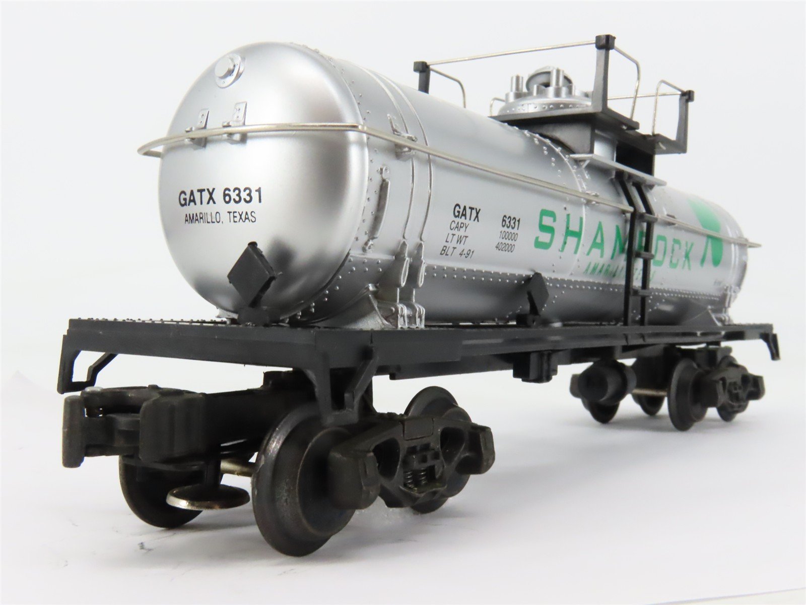 O Gauge 3-Rail K-Line K-6331 GATX Shamrock Oil Tank Car #6331