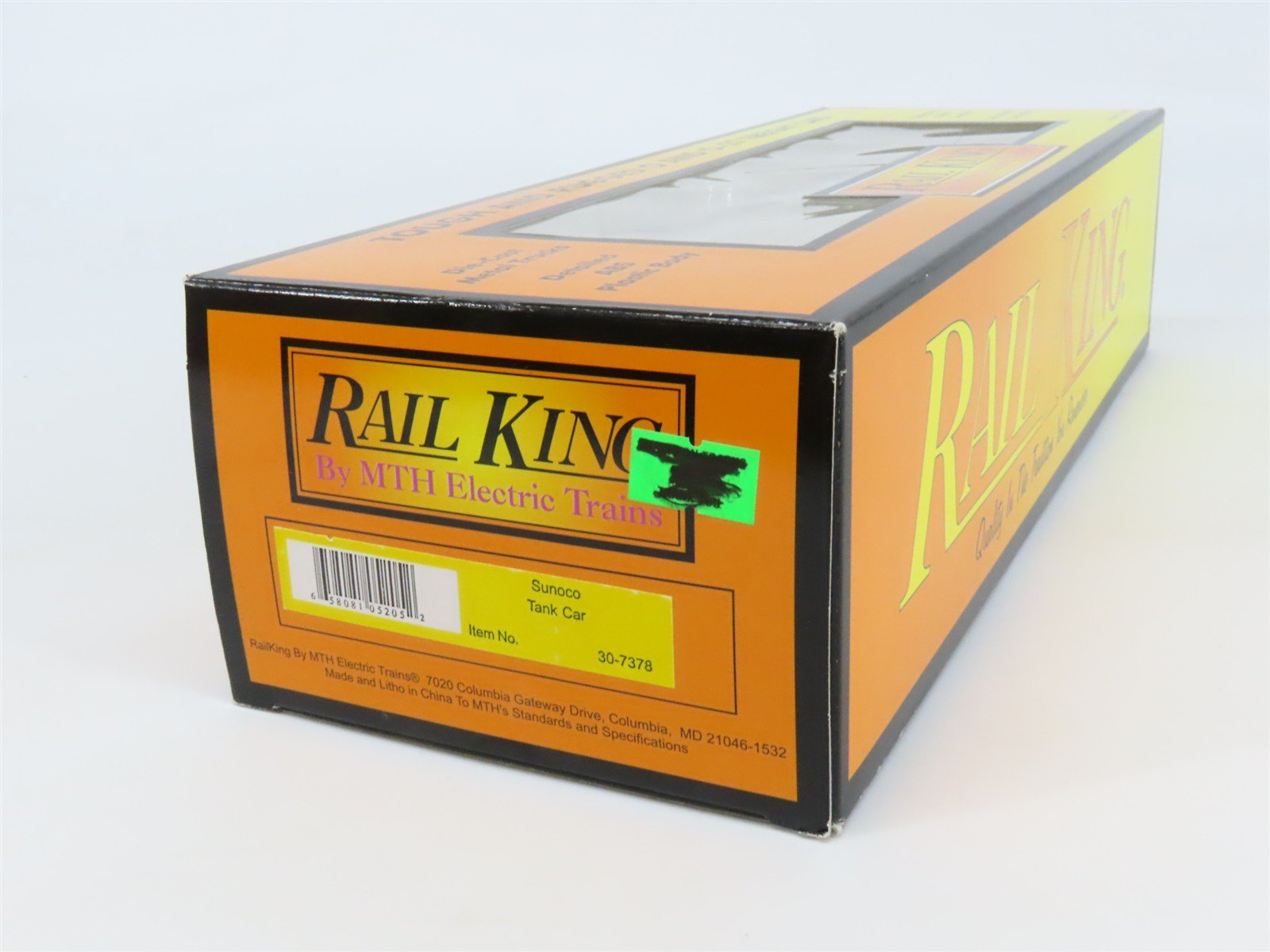 O Gauge 3-Rail MTH Rail King 30-7378 SUN Sunoco Tank Car #8956