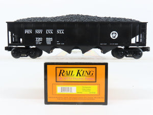 O Gauge 3-Rail MTH Rail King 30-75109 PRR Pennsylvania 4-Bay Hopper #730598