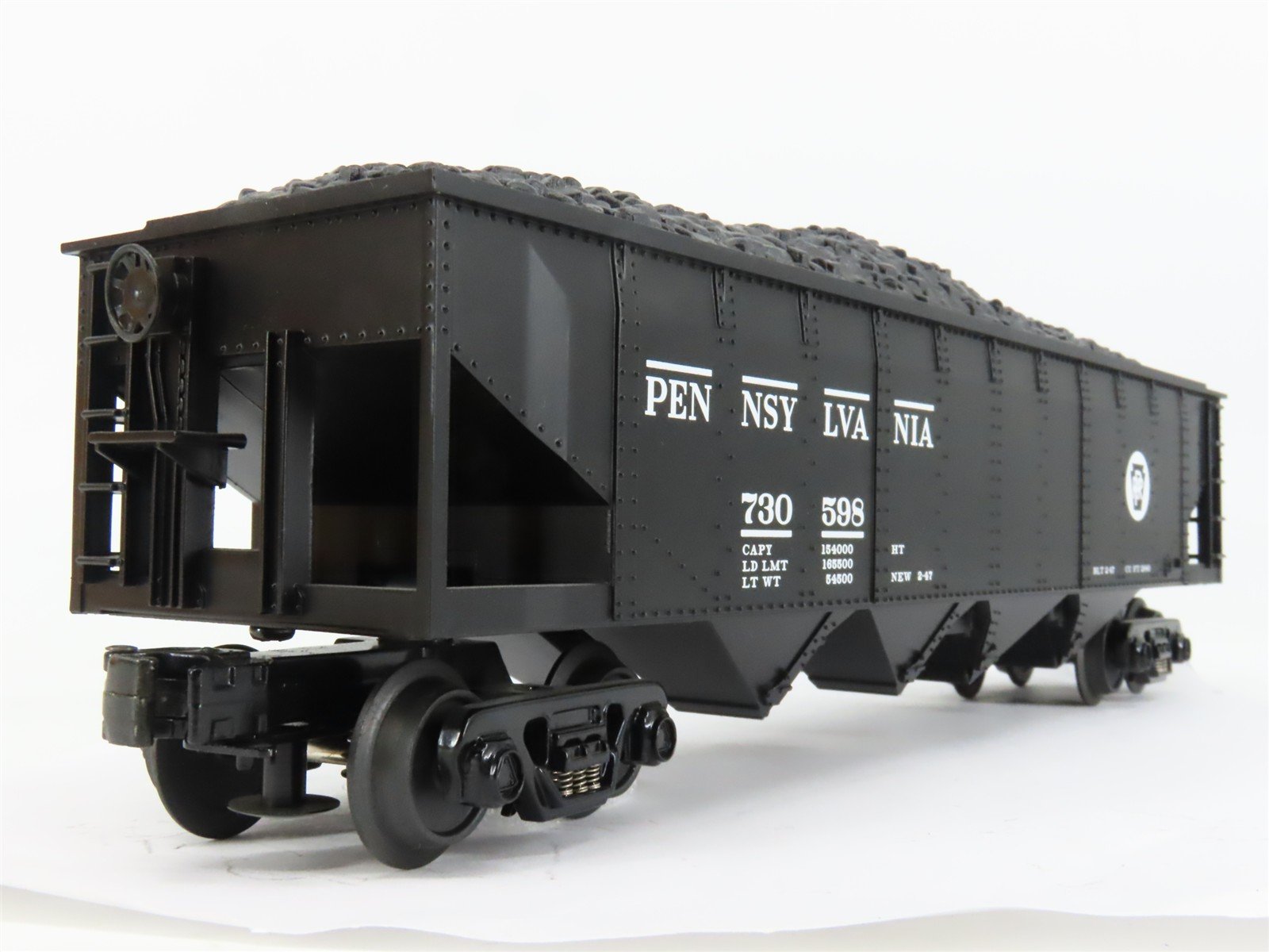 O Gauge 3-Rail MTH Rail King 30-75109 PRR Pennsylvania 4-Bay Hopper #730598