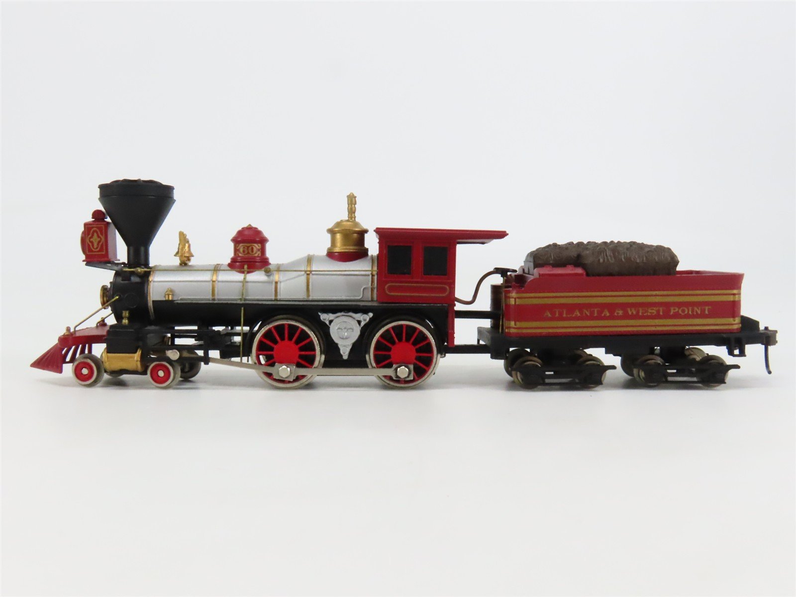 HO Scale Bachmann Atlanta & West Point 4-4-0 Steam Locomotive #60