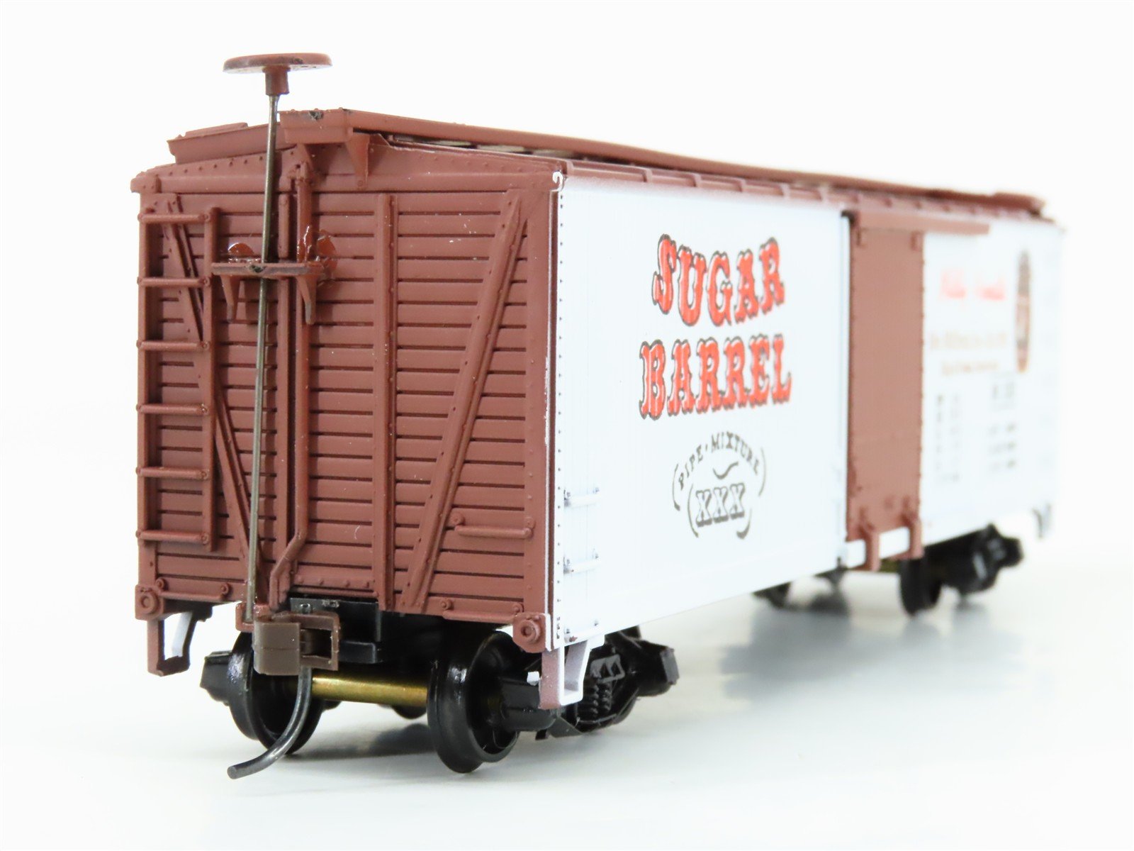HO Scale Train-Miniature 2716 JM Sugar Barrel Pipe Tobacco 40' Box Car #1103