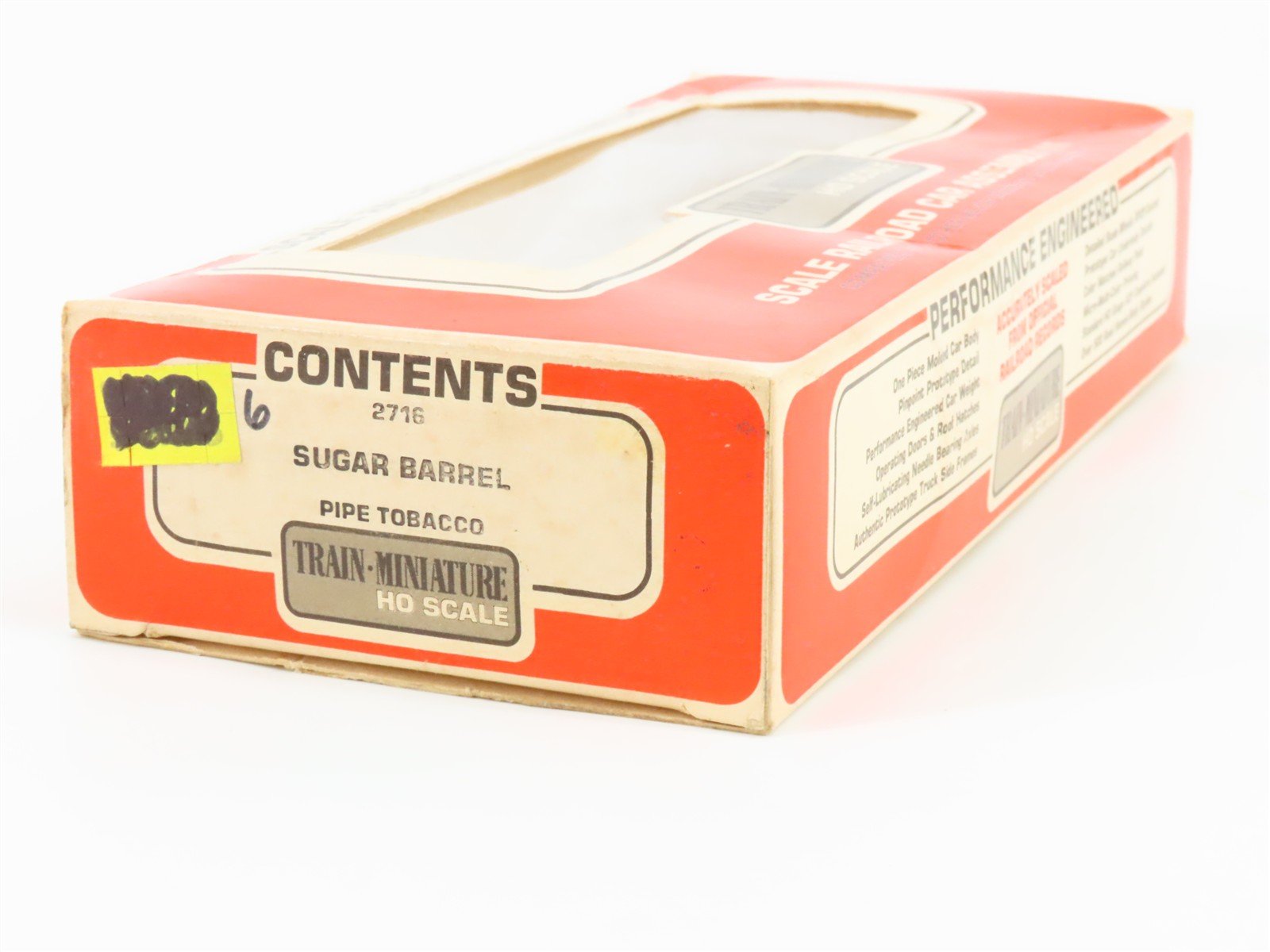 HO Scale Train-Miniature 2716 JM Sugar Barrel Pipe Tobacco 40' Box Car #1103