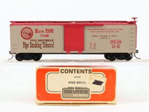 HO Scale Train-Miniature 2714 JFB Five Bros Pipe Tobacco 40' Box Car #1453
