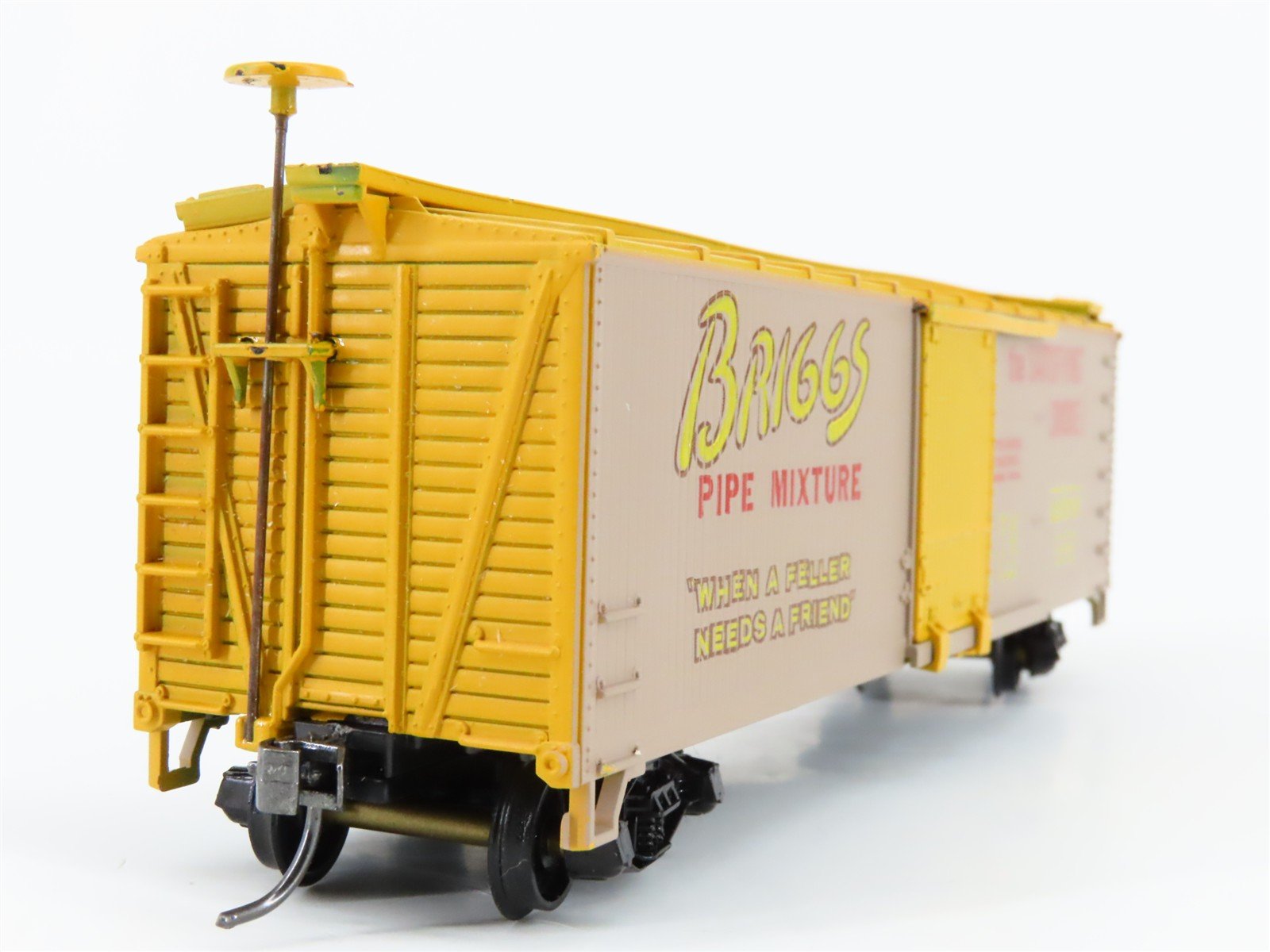 HO Scale Train-Miniature 2718 USTCo Briggs Mixture Pipe Tobacco 40' Box Car #29