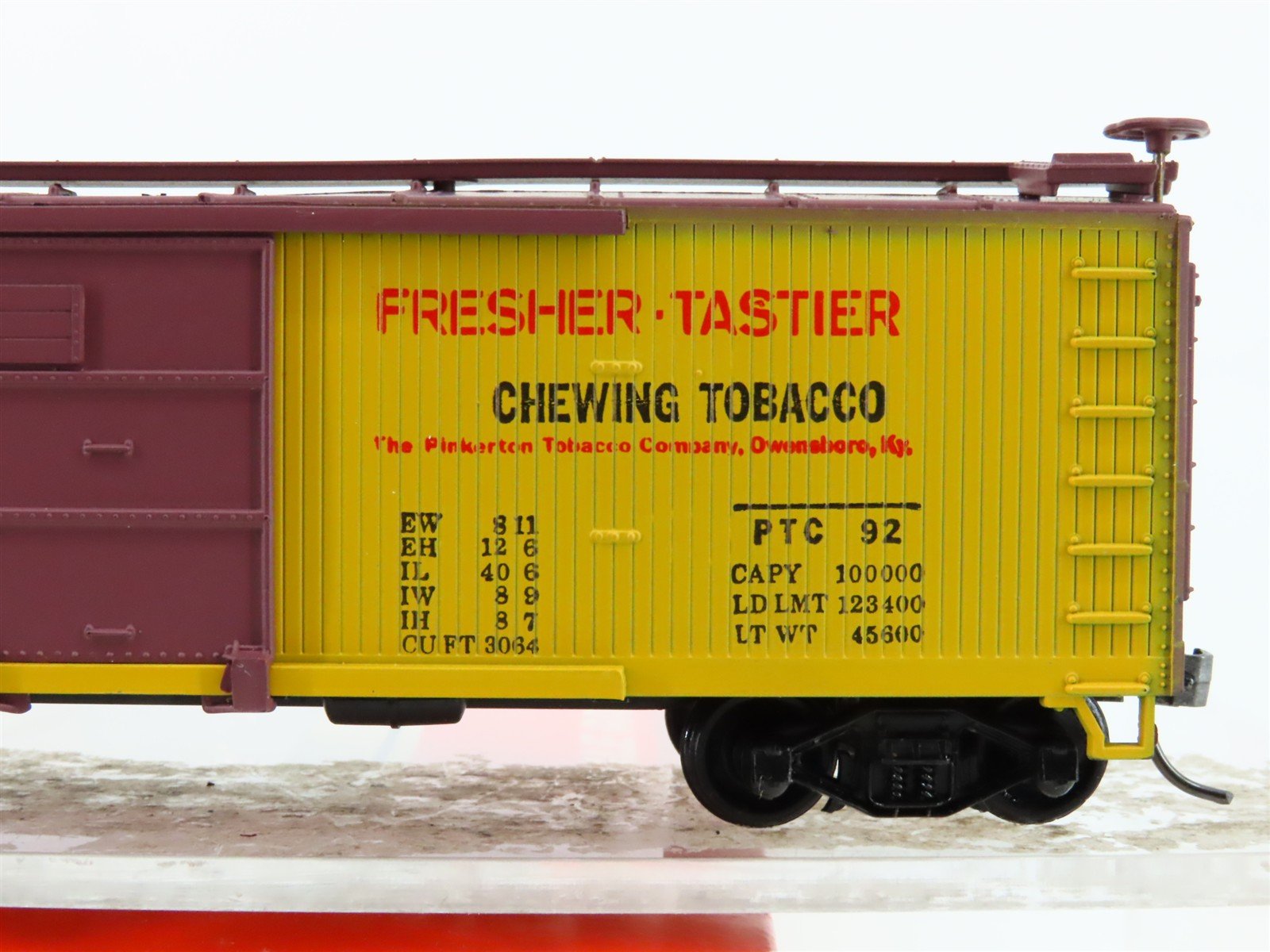 HO Scale Train-Miniature 2258 PTC Horse Shoe Chewing Plugs 40' Box Car #92
