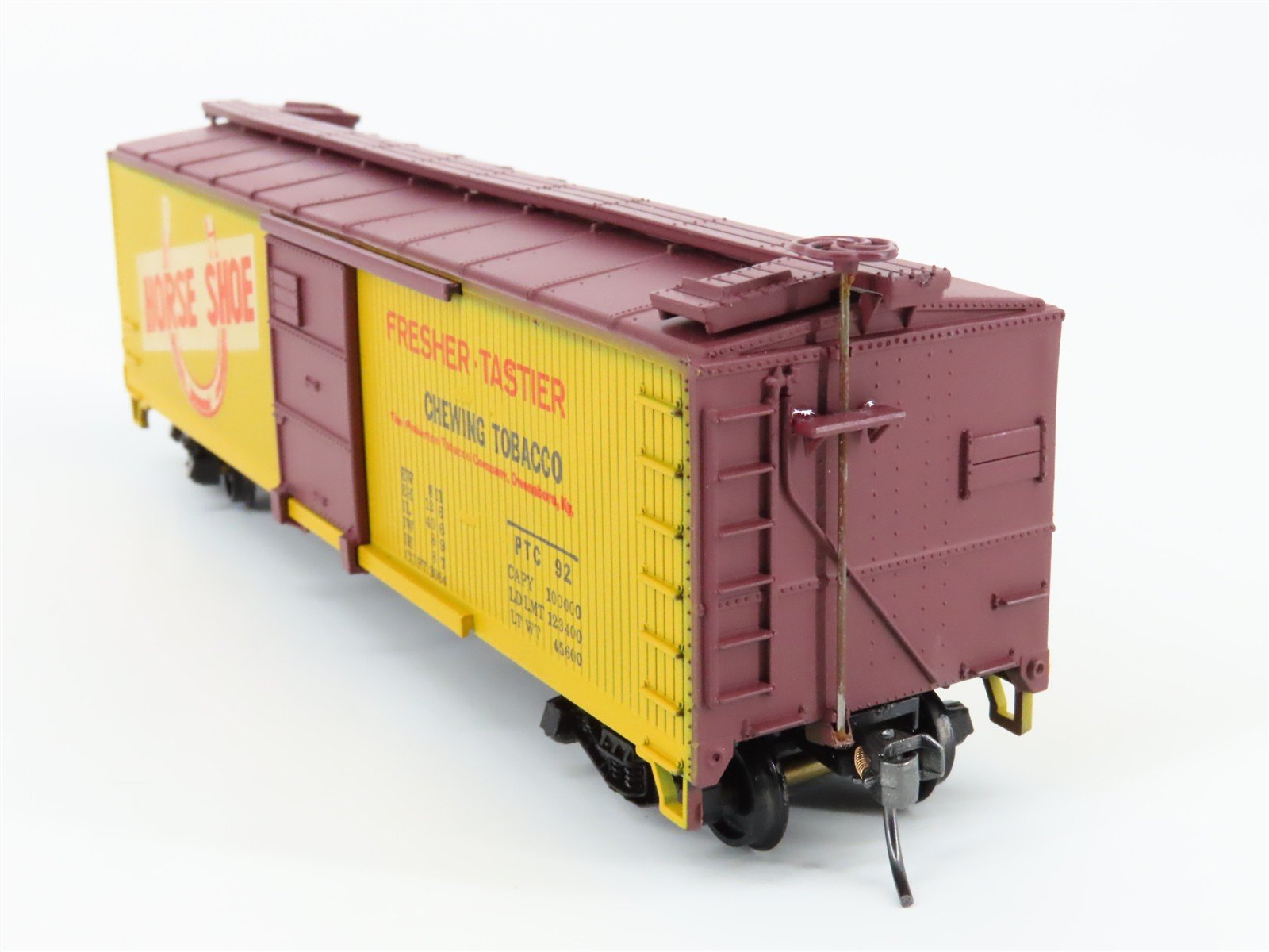 HO Scale Train-Miniature 2258 PTC Horse Shoe Chewing Plugs 40' Box Car #92