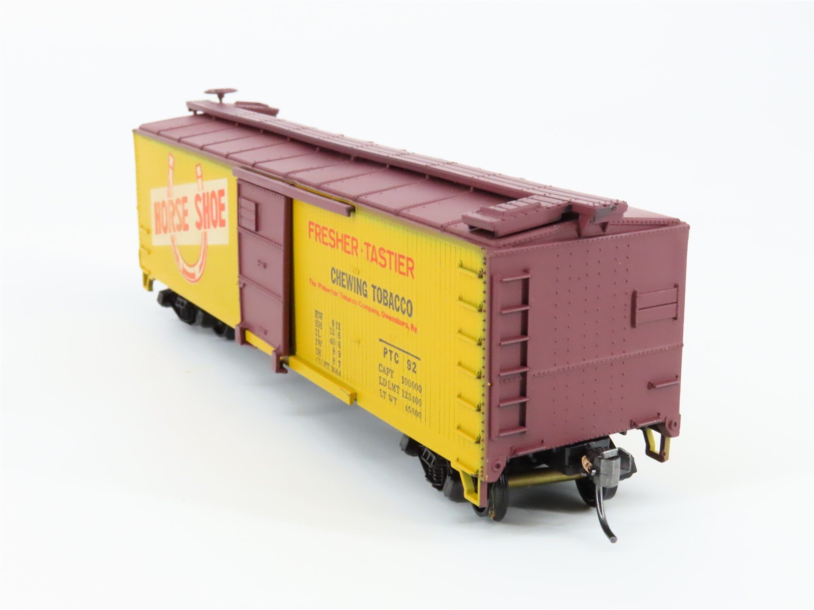 HO Scale Train-Miniature 2258 PTC Horse Shoe Chewing Plugs 40' Box Car #92