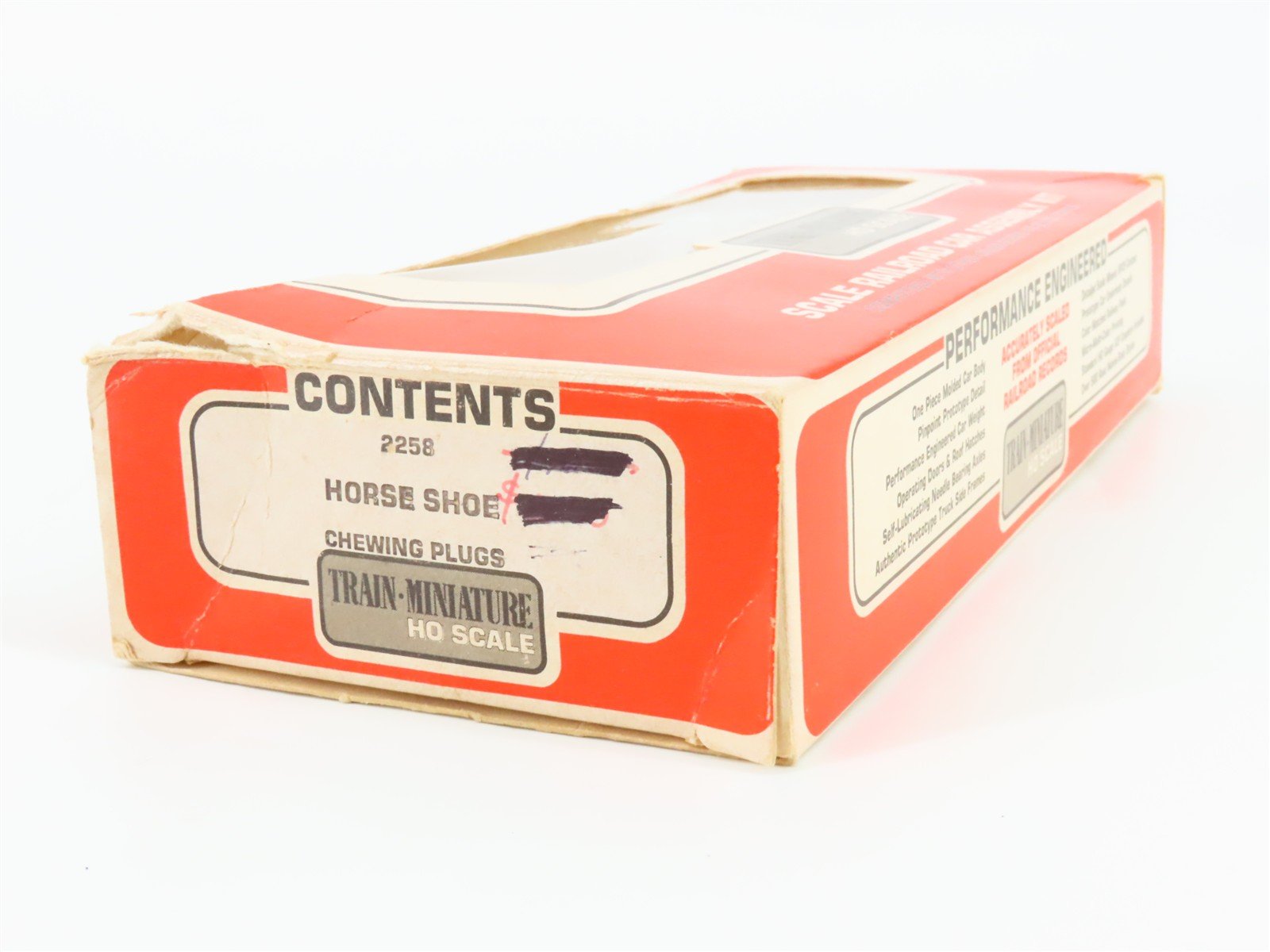 HO Scale Train-Miniature 2258 PTC Horse Shoe Chewing Plugs 40' Box Car #92