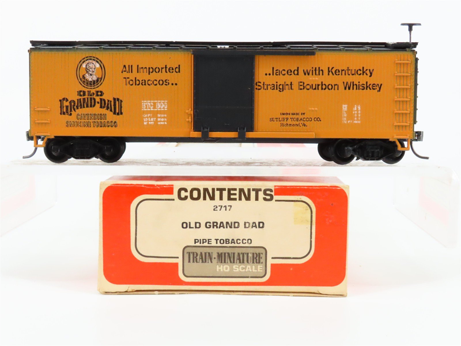 HO Scale Train-Miniature 2717 STC Old Grand Dad Pipe Tobacco 40' Box Car #500