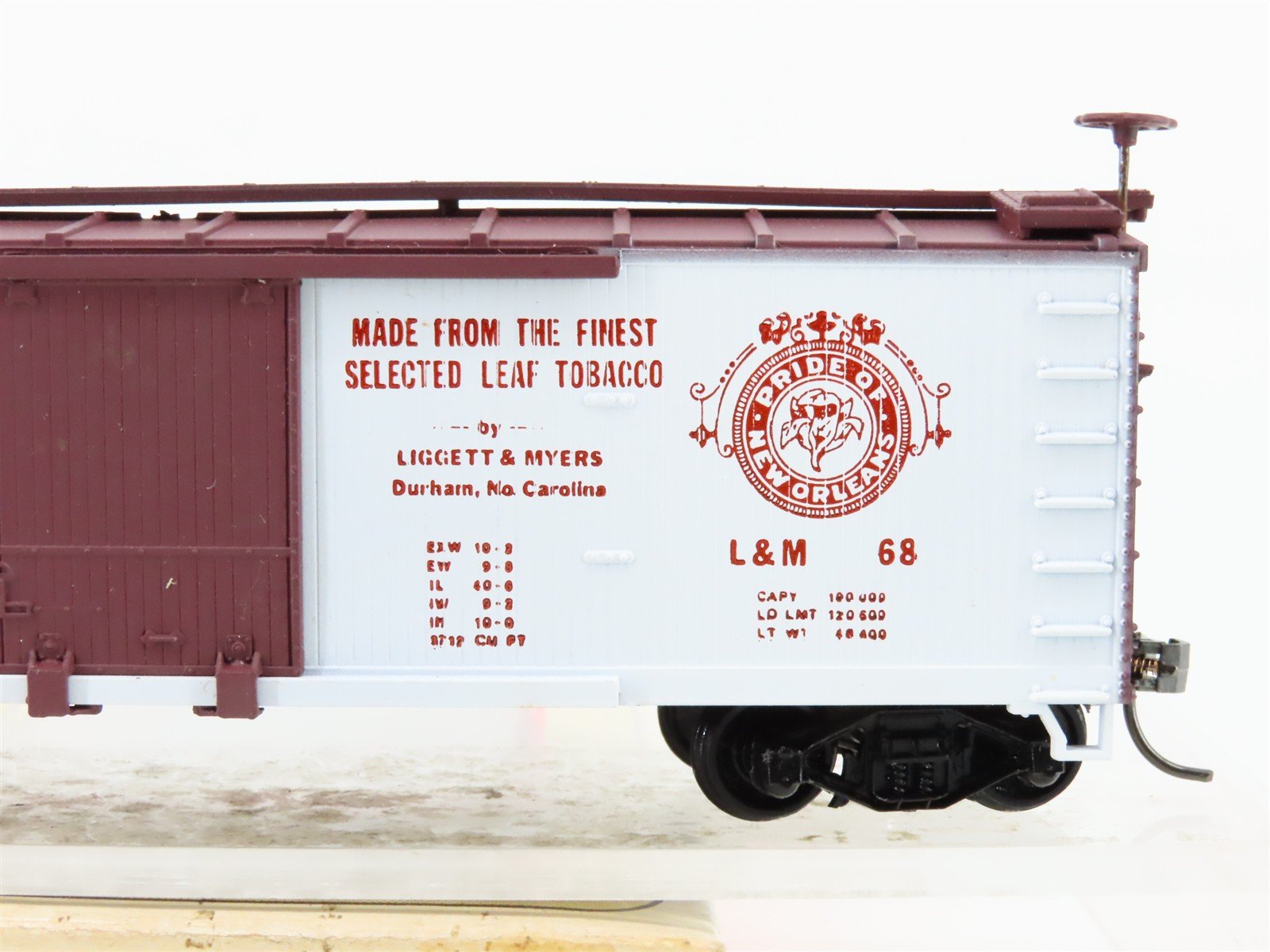 HO Train-Miniature Tobacco Road Series 2220 L&M Picayune Cigarettes Box Car #68