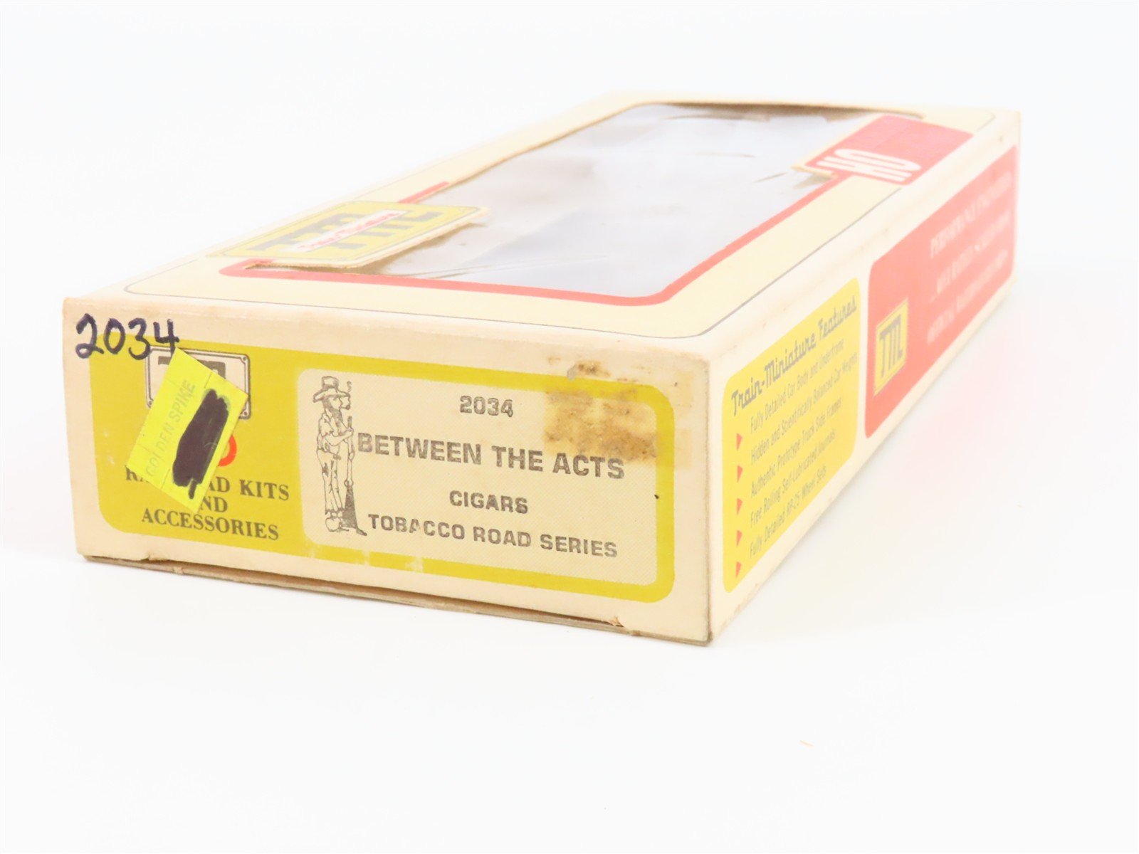HO Train-Miniature Tobacco Road 2034 PLC Between The Acts Cigars Box Car #110