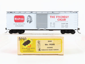 HO Train-Miniature Tobacco Road Series 2040 GCCo Wm Penn Cigars 40' Box Car #525