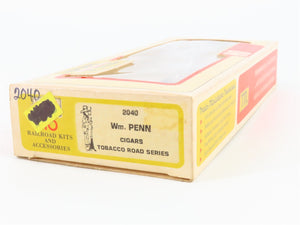 HO Train-Miniature Tobacco Road Series 2040 GCCo Wm Penn Cigars 40' Box Car #525