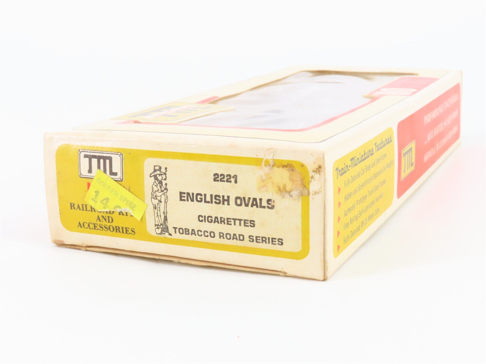 HO Train-Miniature Tobacco Road 2221 PM English Ovals Cigarettes Box Car #809