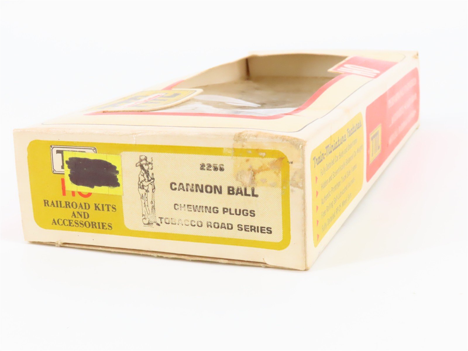 HO Train-Miniature Tobacco Road 2256 TB Cannon Ball Chewing Plugs Box Car #721