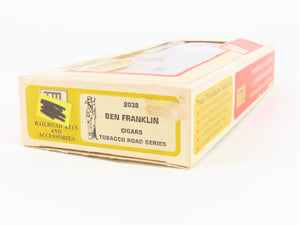 HO Scale Train-Miniature Tobacco Road 2038 CCCX Ben Franklin Cigars Box Car #206