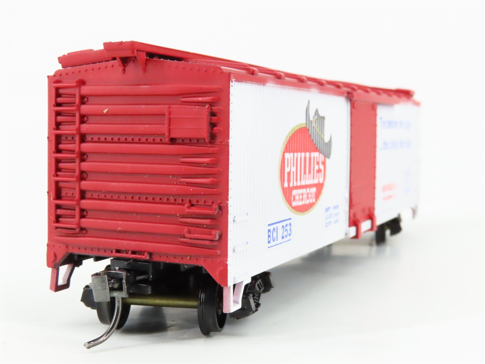HO Train-Miniature Tobacco Road Series 2035 BCI Phillies Cigars 40' Box Car #253