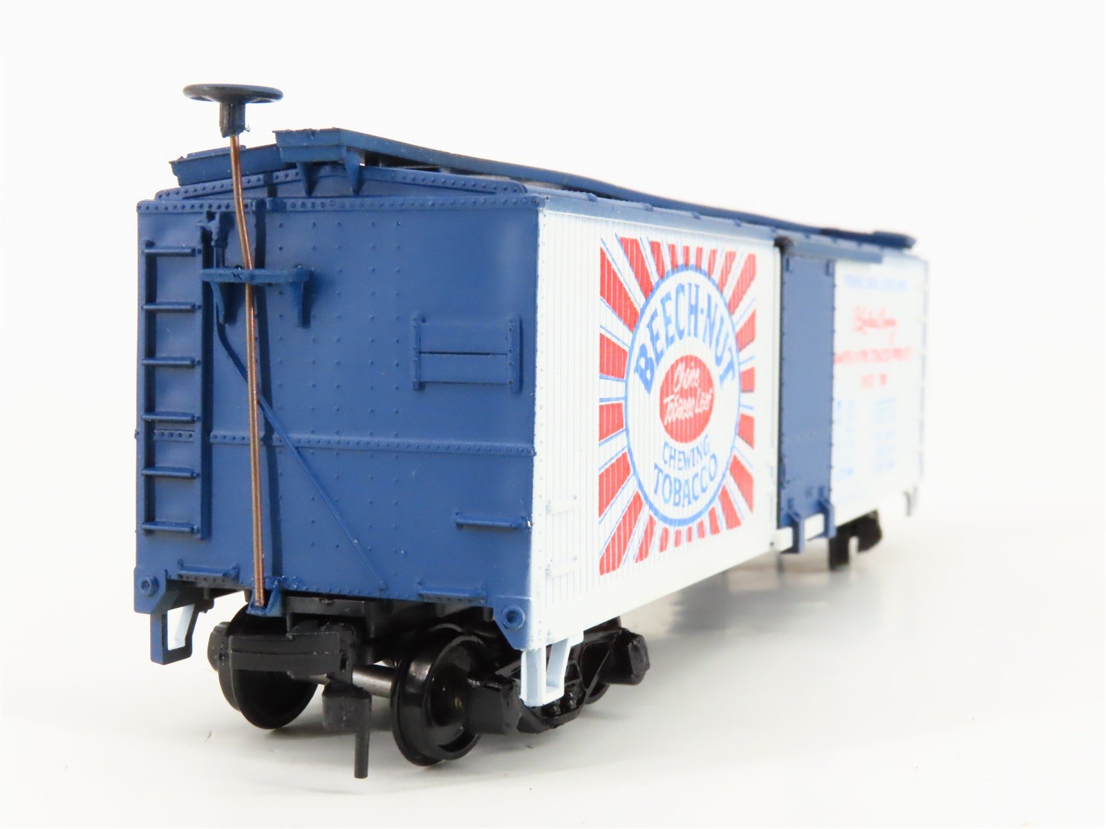 HO Train-Miniature PLC Beech Nut Chewing Tobacco 40' Single Door Box Car #114