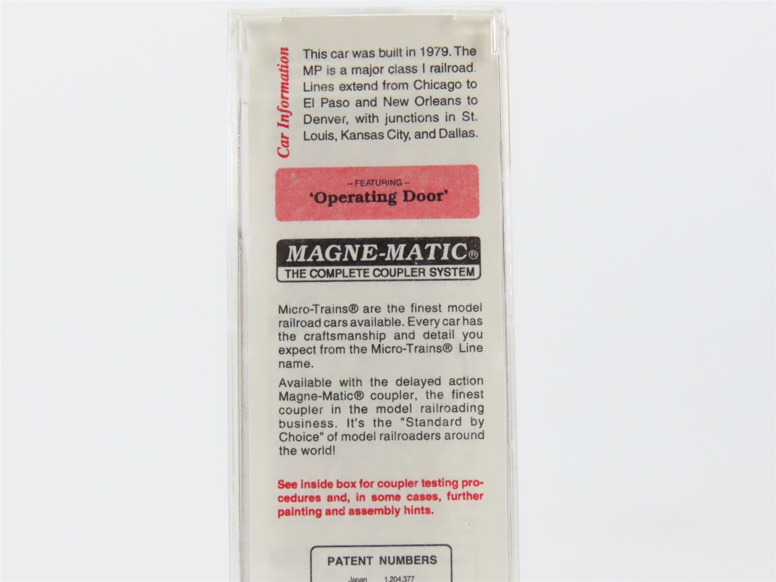 N Micro-Trains MTL 26040 MP Mo-Pac Missouri Pacific 50' Rib-Side Box Car #367923