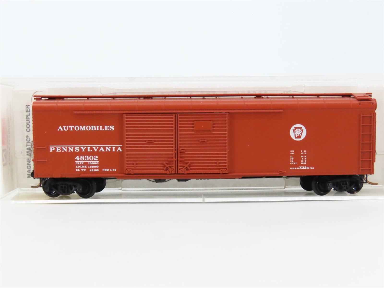 N Micro-Trains MTL 79010 PRR Pennsylvania Wagon Top Double Door Box Car #48302