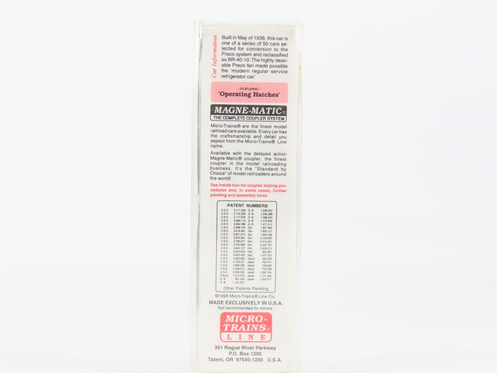 N Micro-Trains MTL 59510 PFE Pacific Fruit Express 40' Steel Ice Reefer #925