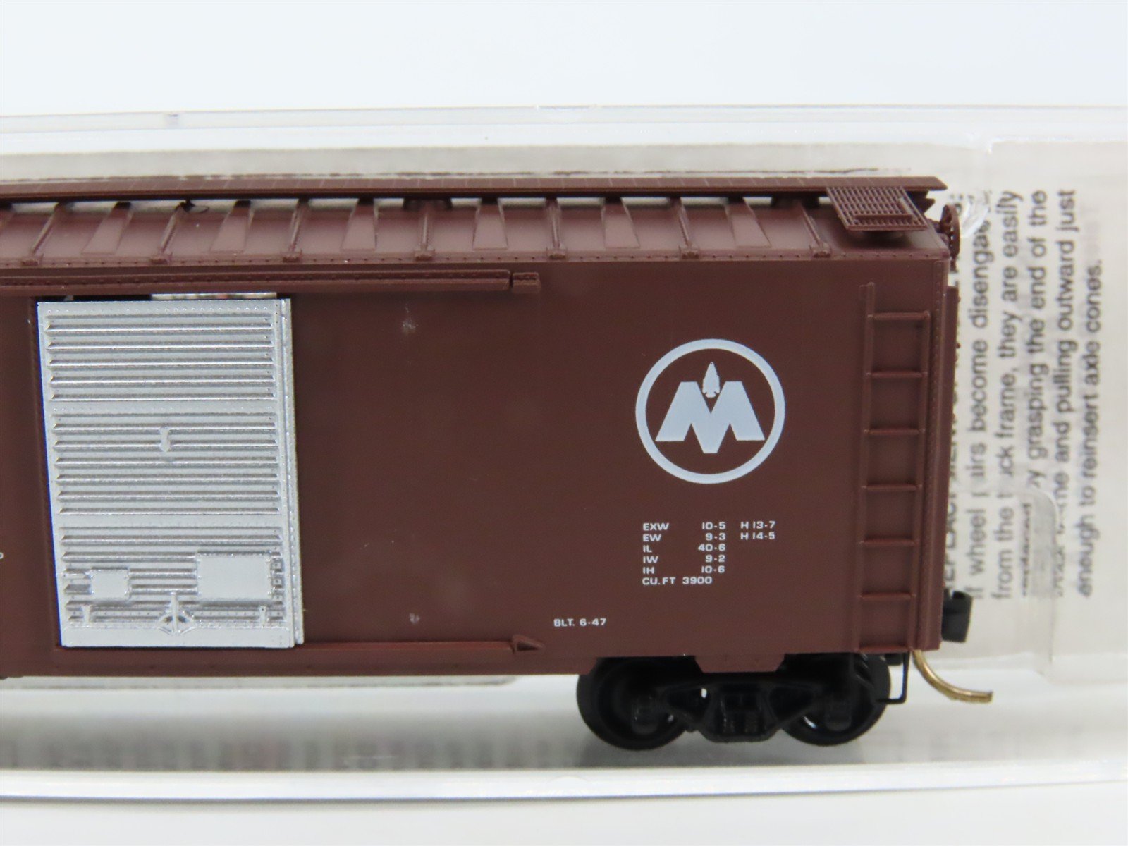N Scale Micro-Trains MTL 20770 MON Monon 40' Single Door Box Car #1238