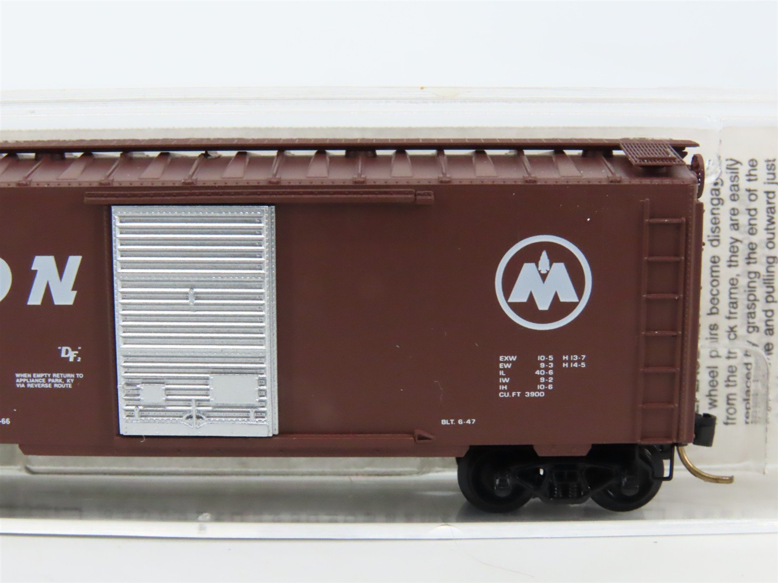 N Scale Micro-Trains MTL 20770 MON Monon 40' Single Door Box Car #1238