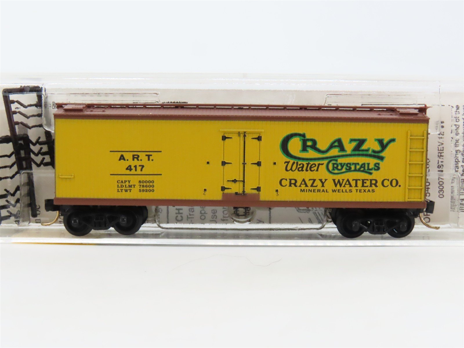 N Micro-Trains MTL Silver Anniversary 49230 ART Crazy Water 40' Wood Reefer #417