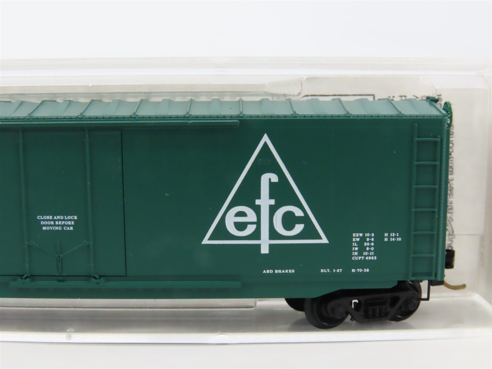 N Scale Micro-Trains MTL 38260 EFCX Evergreen 50' Plug Door Box Car #2875