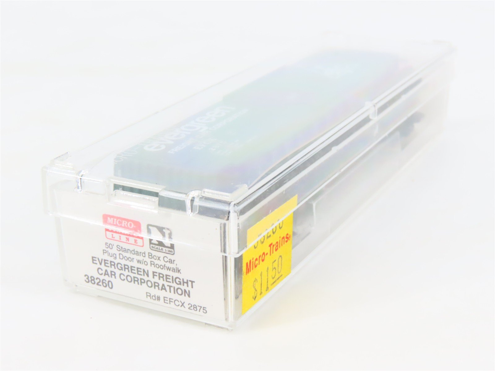 N Scale Micro-Trains MTL 38260 EFCX Evergreen 50' Plug Door Box Car #2875