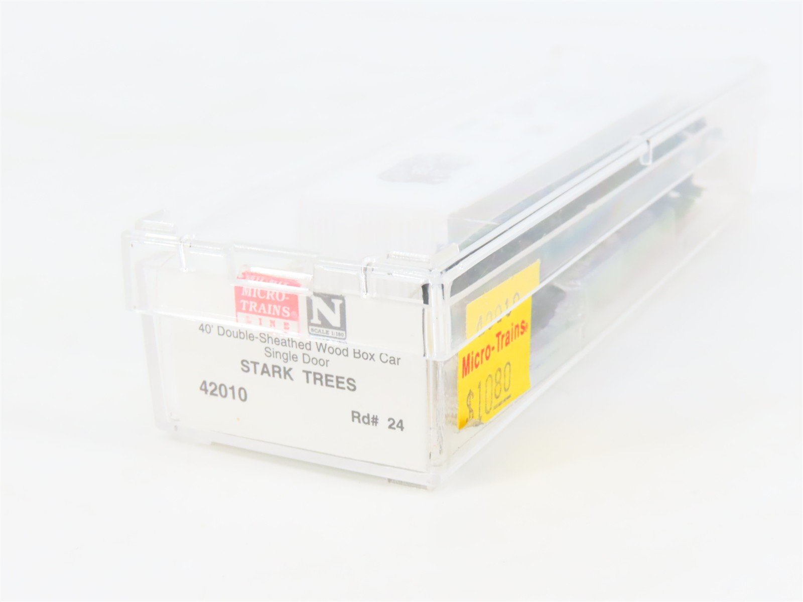 N Scale Micro-Trains MTL 42010 Stark Trees Bear Fruit 40' Wood Box Car #24