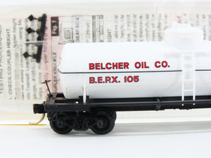 N Scale Micro-Trains MTL 65420 BEPX Belcher Oil Co. Single Dome Tank Car #105