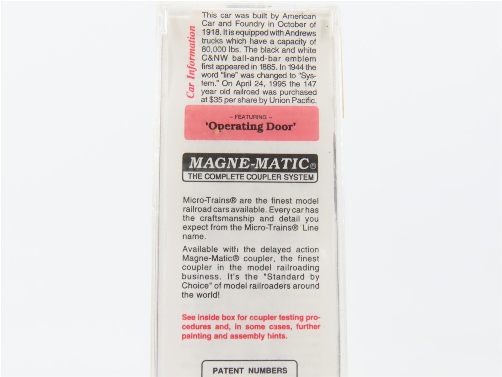 N Micro-Trains MTL 39160 CNW Chicago & North Western 40' Wood Box Car #142200