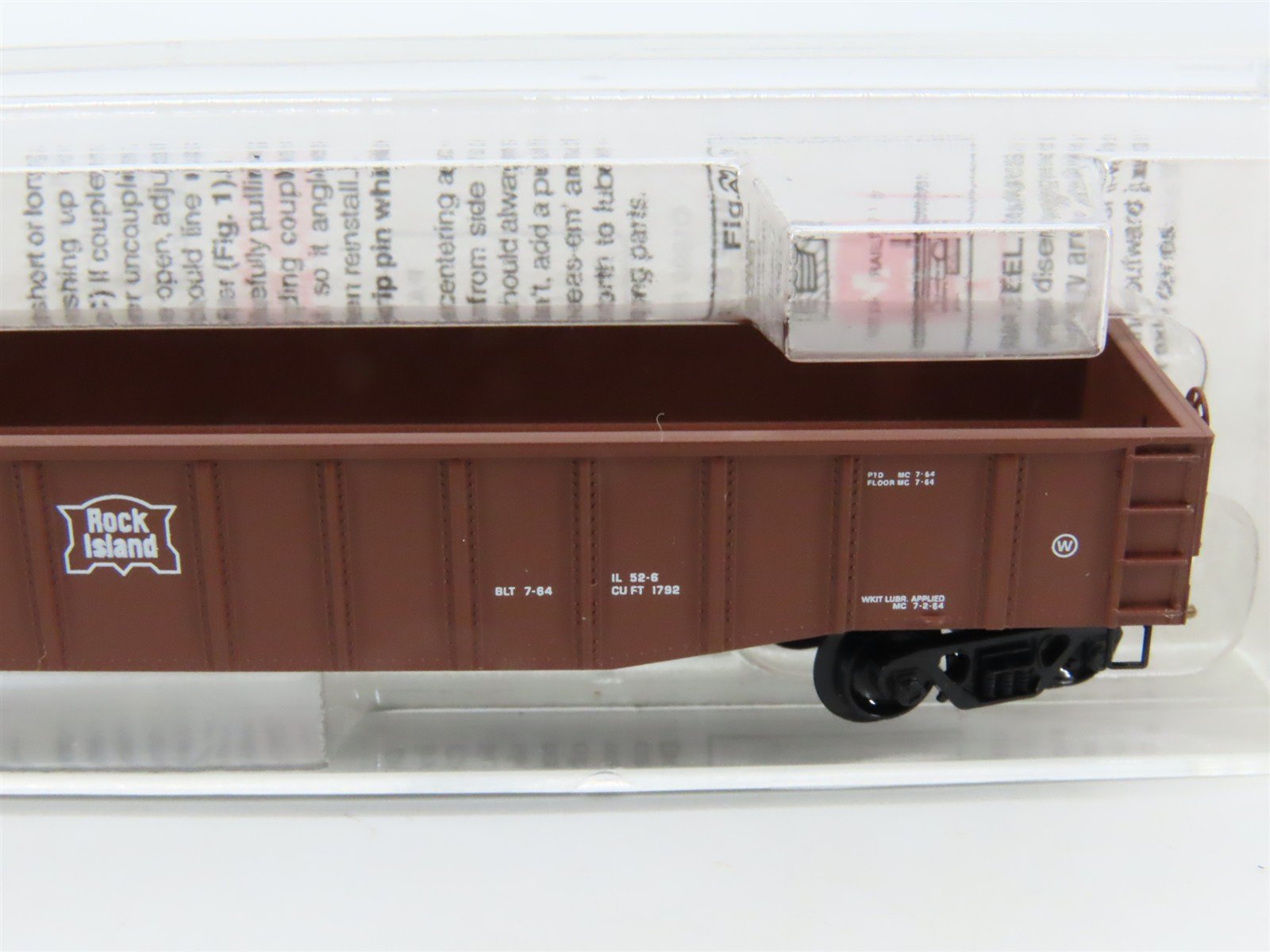 N Scale Micro-Trains MTL 105510 RI Rock Island 50' Fixed-End Steel Gondola #3958