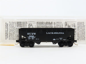 N Micro-Trains MTL Silver Anniversary 55130 DL&W Lackawanna 2-Bay Hopper #83321