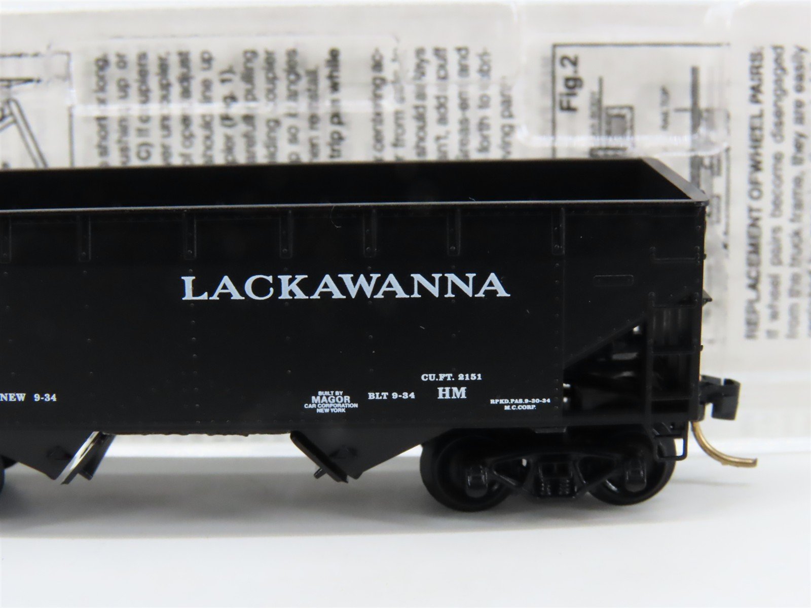 N Micro-Trains MTL Silver Anniversary 55130 DL&W Lackawanna 2-Bay Hopper #83321