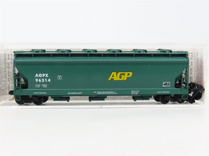 N Scale Micro-Trains MTL 93060 AGPX AG Processing 3-Bay Covered Hopper #96314