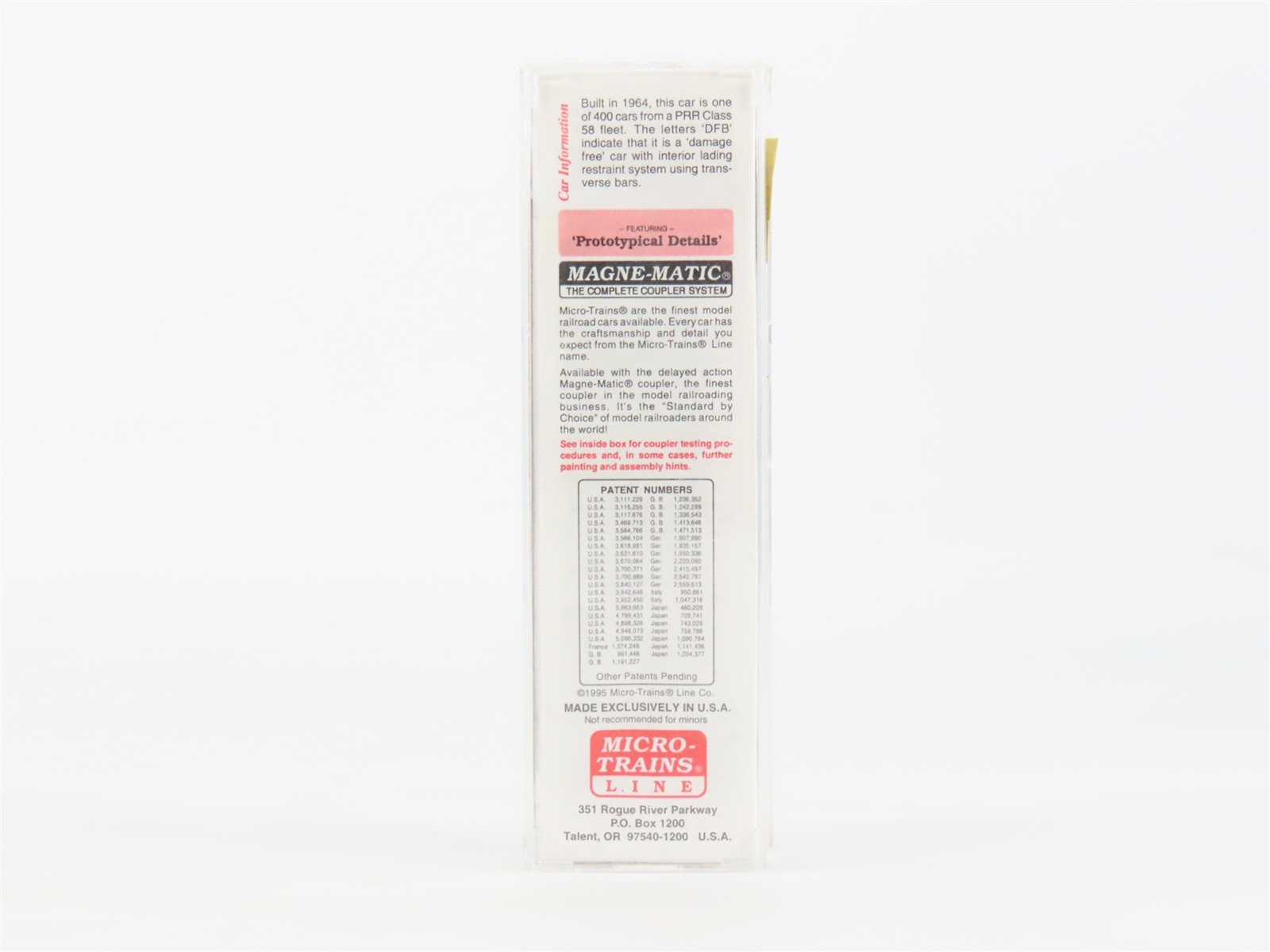 N Micro-Trains MTL 27170 PRR Pennsylvania 50' Rib-Side Cushioned Box Car #112015