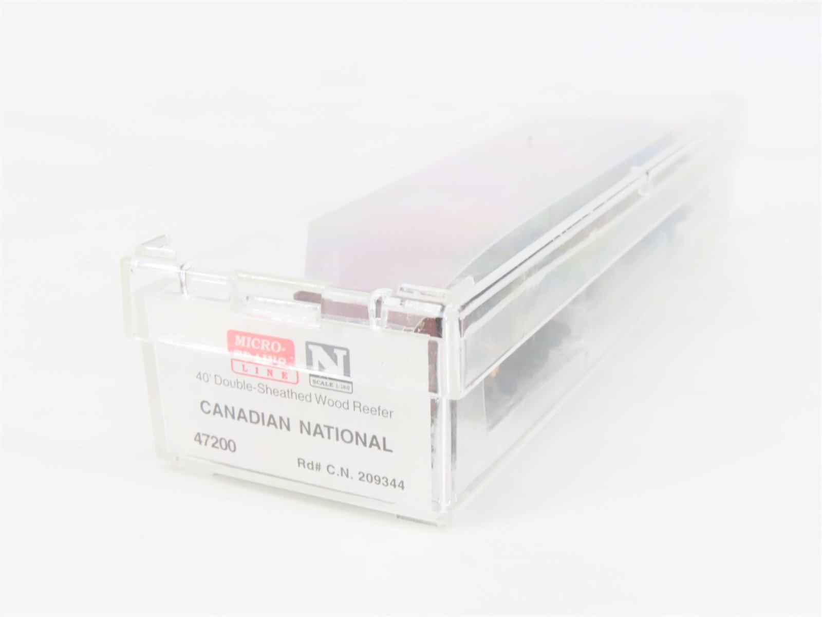 N Scale Micro-Trains MTL 47200 CN Canadian National 40' Wood Reefer #209344