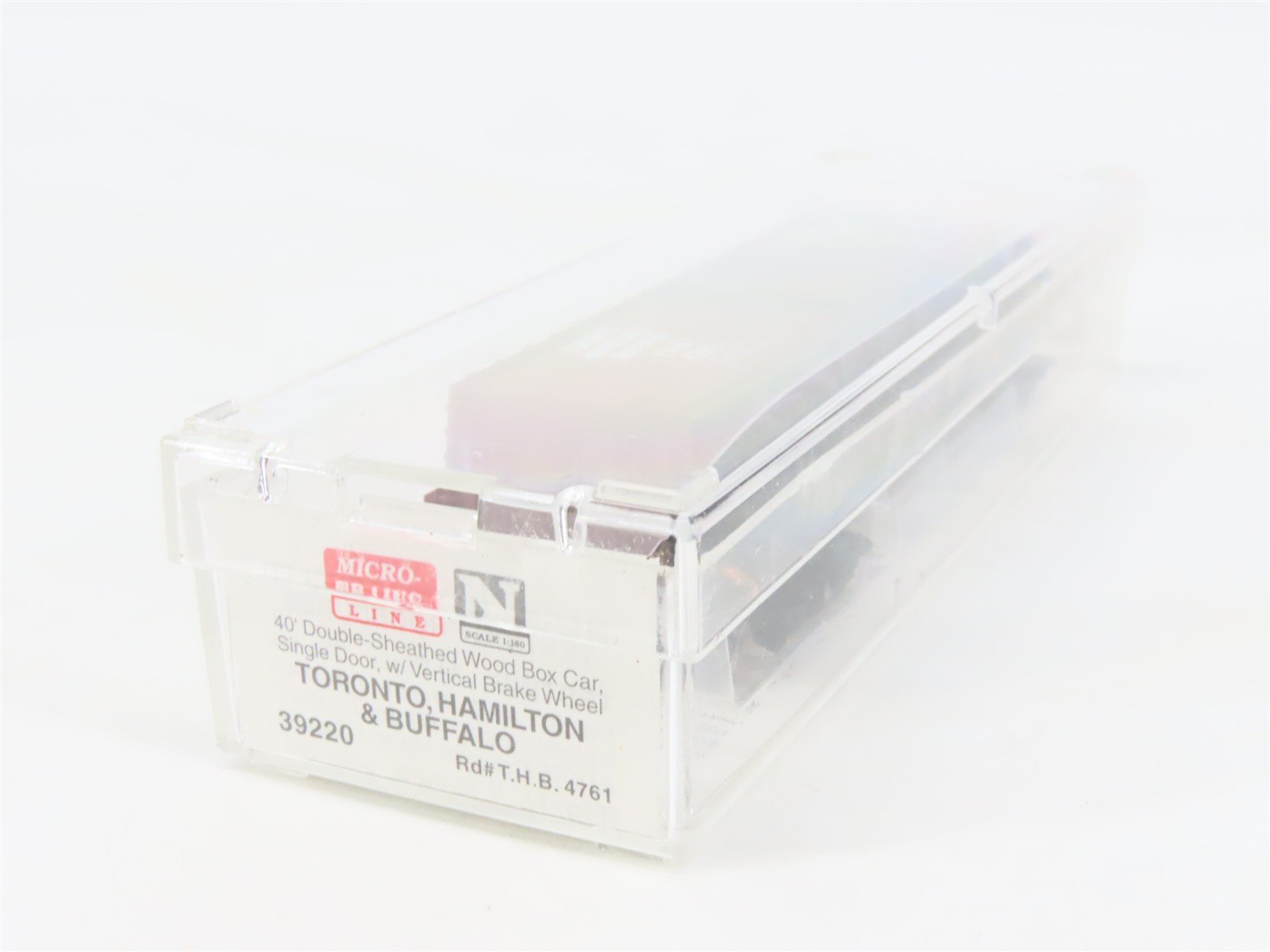 N Micro-Trains MTL 39220 THB Toronto Hamilton & Buffalo 40' Wood Box Car #4761