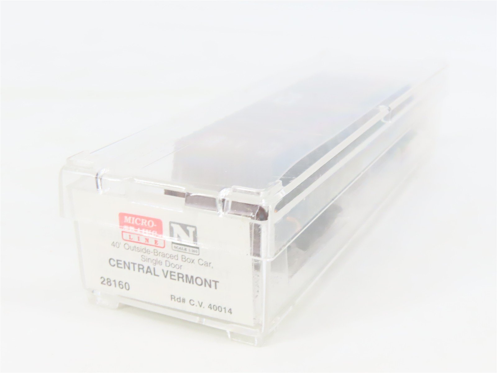 N Scale Micro-Trains MTL 28160 CV Central Vermont 40' Wood Box Car #40014