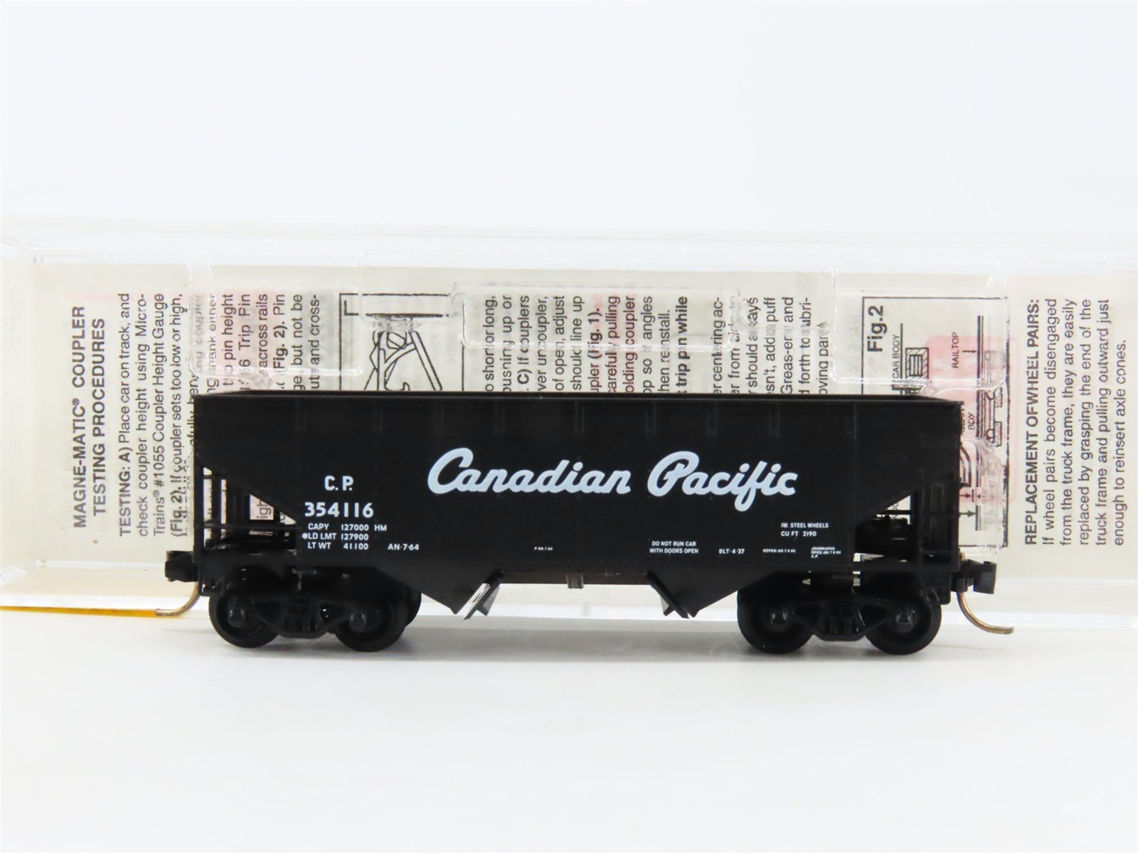 N Scale Micro-Trains MTL 55410 CP Canadian Pacific 2-Bay Hopper #354116