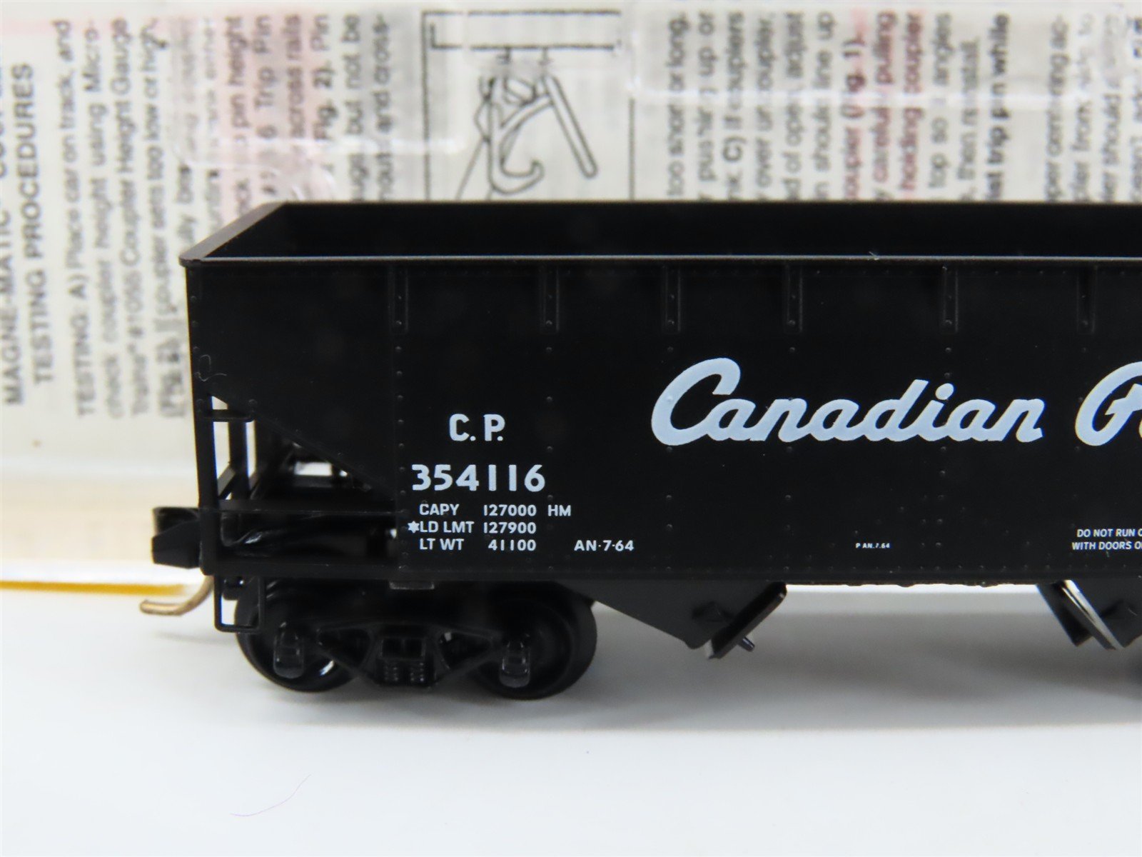 N Scale Micro-Trains MTL 55410 CP Canadian Pacific 2-Bay Hopper #354116