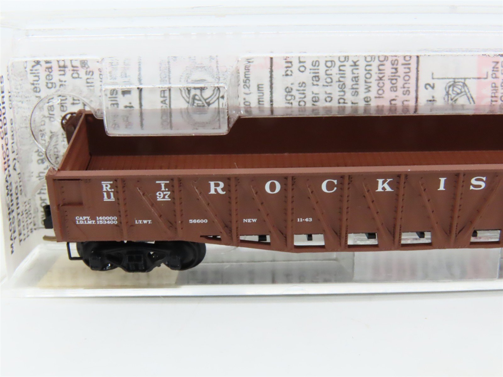 N Micro-Trains MTL 62040 RI Rock Island 50' Drop-End Composite Gondola #1197