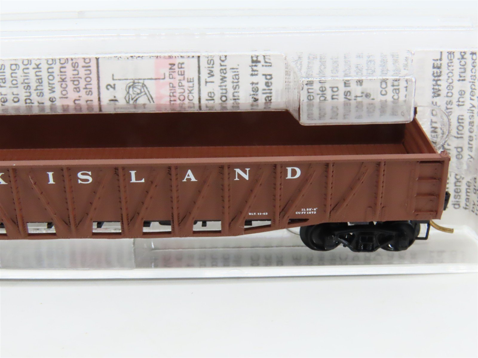N Micro-Trains MTL 62040 RI Rock Island 50' Drop-End Composite Gondola #1197