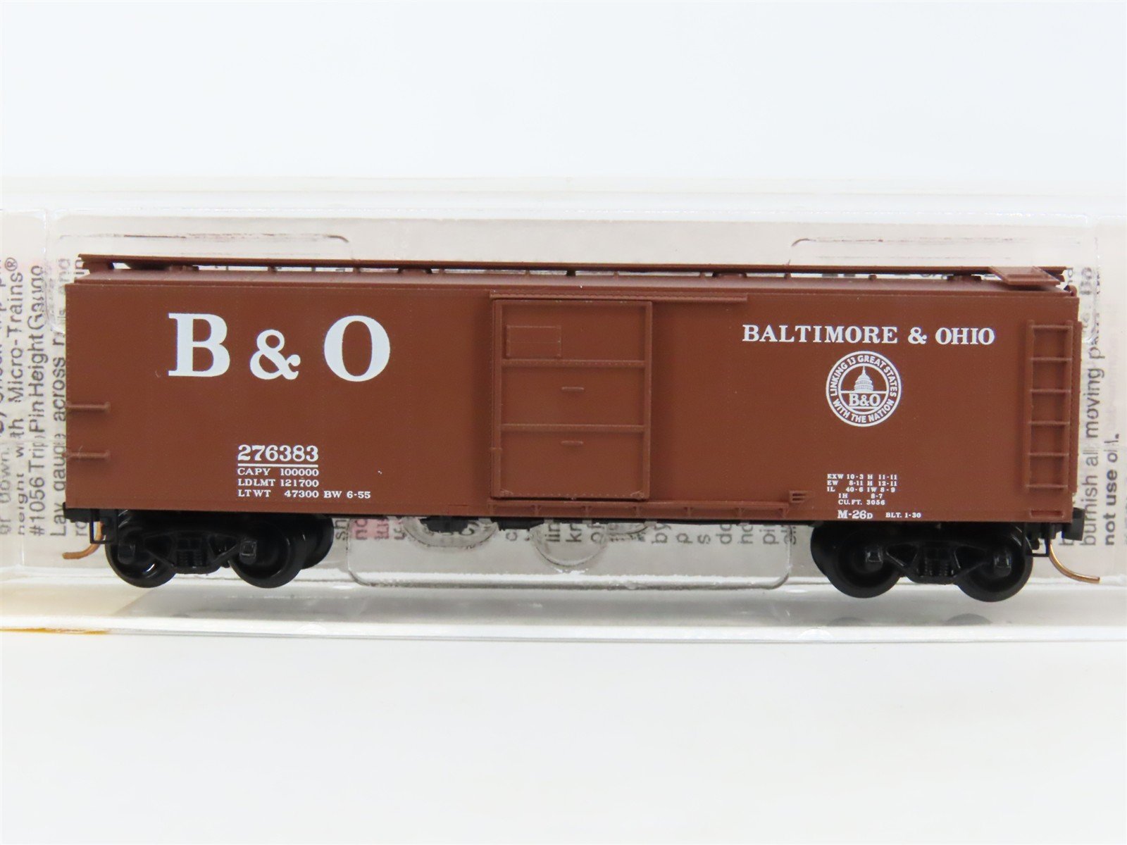 N Micro-Trains MTL 120240 B&O Baltimore & Ohio 40' USRA Steel Box Car #276383