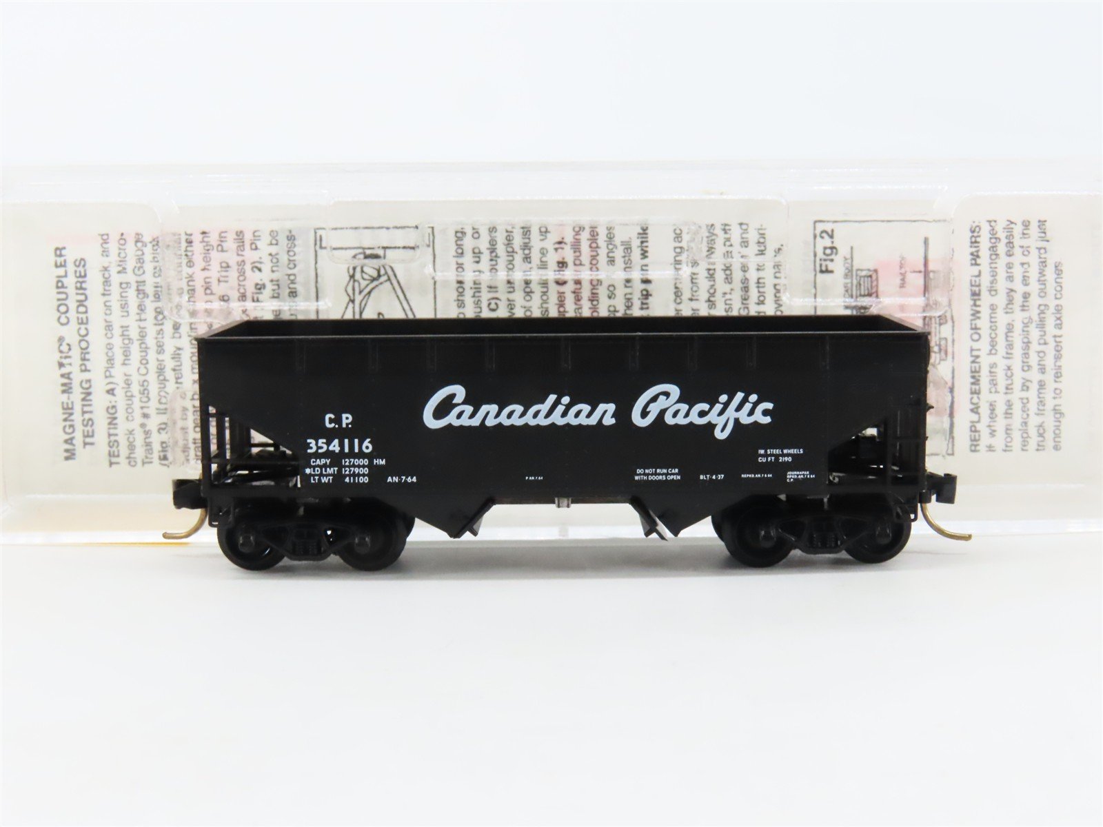 N Scale Micro-Trains MTL 55410 CP Canadian Pacific 2-Bay Hopper #354116